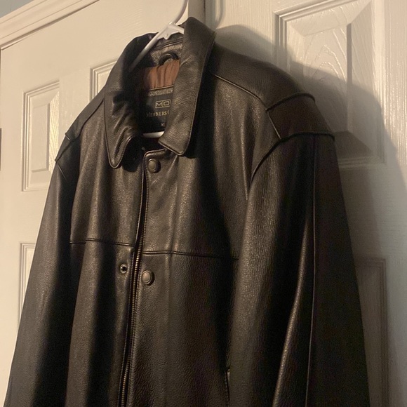 GENUINE BEAUTIFUL BROWN LEATHER JACKET - Picture 2 of 8